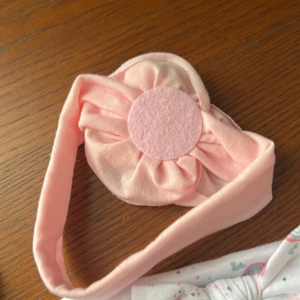 Baby Girl Flower/Bow Headbands - Set of 3